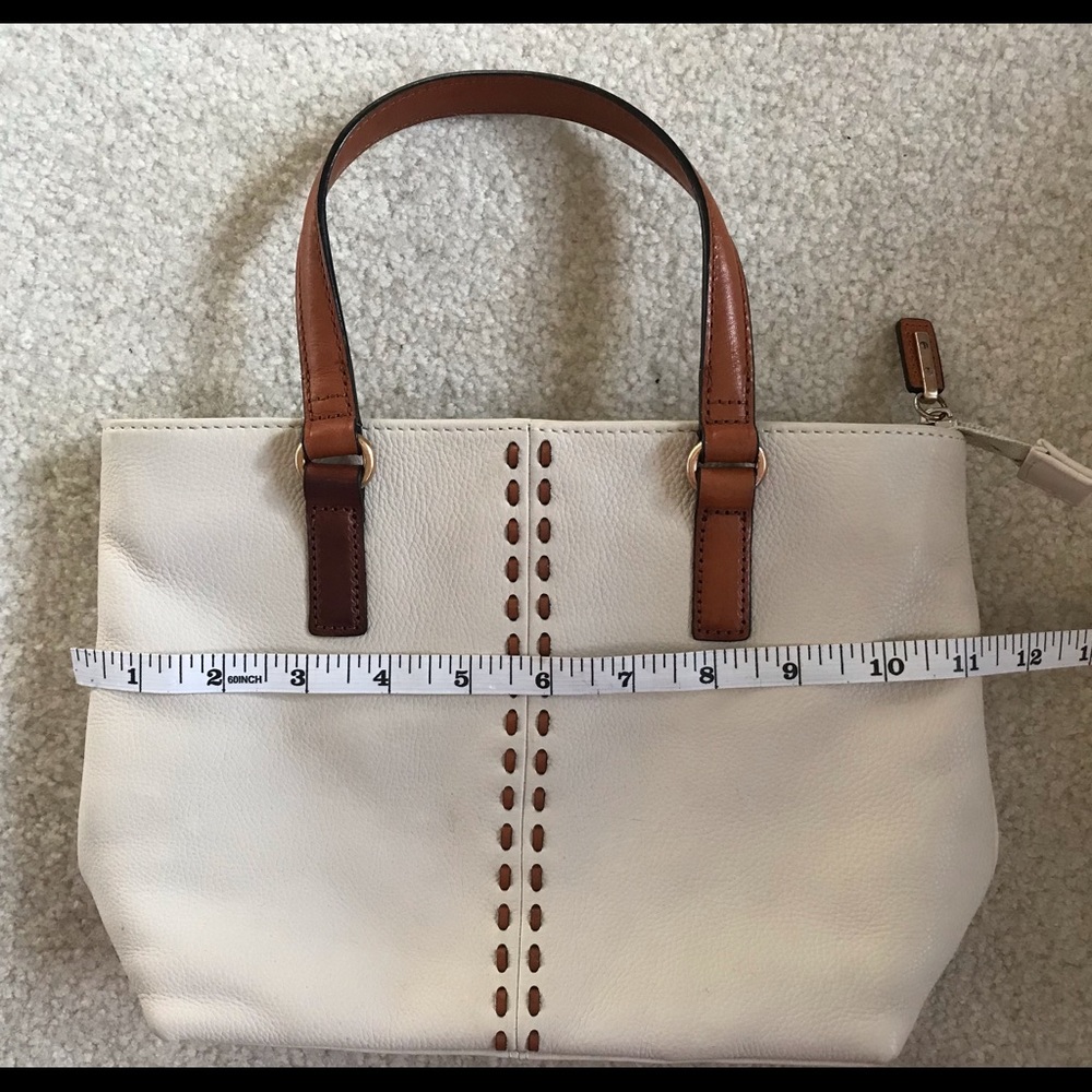 Fossil leather handbag